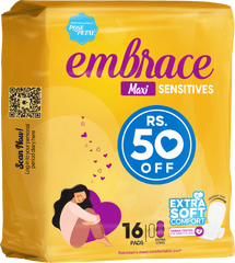 EMBRACE SENSITIVE MAXI EXTRA LONG VALUE PACK 16 PCS