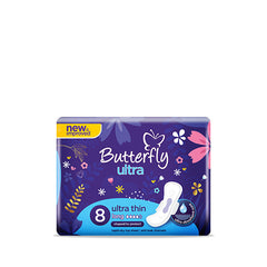 BUTTERFLY SANITARY NAPKINS ULTRA THIN LONG 8 PCS