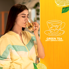 LIPTON GREEN TEA ZESTY LEMON HONEY 25BAGS