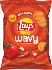 LAYS WAVY MEXICAN CHILI CHIPS 18 GM