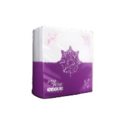 ROSE PETAL TABLE NAPKINS WHITE 50X2 PLY