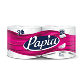 PAPIA TOILET ROLLS SILKY SOFTNESS 2PCS 3PLY