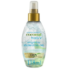 OGX - Coconut Water Weightless Hydrating Oil - 118ml