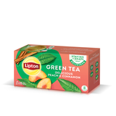 LIPTON GREEN TEA CINNAMON PEACH 25BAGS