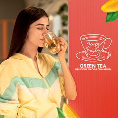 LIPTON GREEN TEA CINNAMON PEACH 25BAGS