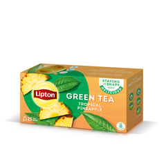 LIPTON GREEN TEA TROPICAL PINEAPPLE 25BAGS