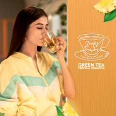 LIPTON GREEN TEA TROPICAL PINEAPPLE 25BAGS