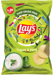 LAYS CHIPS YOGURAT & HERB 64 GM