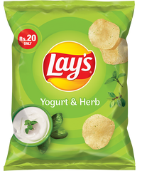 LAYS CHIPS YOGURT & HERB 14 GM