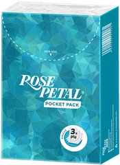 ROSE PETAL TISSUE POCKET PACK 3 PLY
