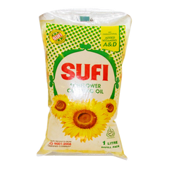 SUFI SUNFLOWER COOKING OIL POUCH 1 LTR