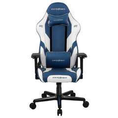 DXRacer Gaming Chair G Series GC-G001-BW-C2-422 PVC Leather Metal Frame 4D Armrest, Blue-White