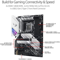 Asus ROG STRIX Z490-A Gaming LGA 1200 (Intel 10th Gen) ATX White Scheme Gaming Motherboard