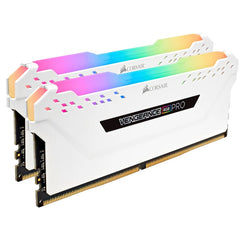 CORSAIR VENGEANCE® RGB PRO 16GB (2 x 8GB) DDR4 DRAM 3600MHz C18 Memory Kit — White
