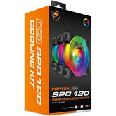 USED Cougar Vortex RGB SPB 120 PWM HDB 3 Fans Pack Cooling Kit