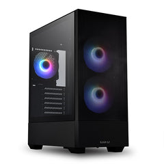 Lian Li LANCOOL 205 Mesh Tempered Glass Side Panel Mid-Tower ATX Computer Case PC Gaming Case (Black
