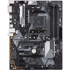 ASUS PRIME B450-PLUS AMD AM4 ATX motherboard with Aura Sync RGB header, DDR4 4400MHz, M.2, HDMI 2.0b