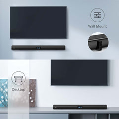 Tribit Soundbar 100W 6-Speaker Surround 2.2 Channel Remote Control Optical/Aux/USB/HDMI