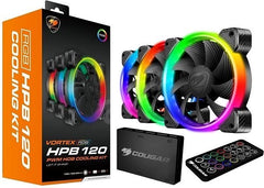 Cougar Vortex RGB HPB 120 PWM HDB Cooling Case 3 Fans Pack