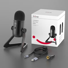 Fifine K678 USB Condenser Microphone With Volume Dial