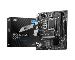 MSI PRO B760M-E DDR4 Motherboard | Supports 12th/13th Gen Intel Core Processor | 1x PCI-E x16, Gen4 x4 M.2 | Dual Channel DDR4