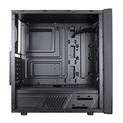 Raidmax NEON RGB G21-RWB Black Plastic / Steel / Acrylic ATX Mid Tower Computer Case