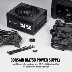 Corsair RM Series™ RM750 — 750 Watt 80 PLUS® Gold Certified Fully Modular PSU CP-9020231-UK