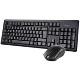 A4Tech 4200NS Consistent Wireless Stability Desktop (Keyboard+Mouse) - BLACK