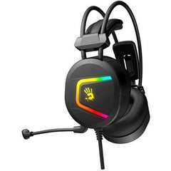 A4Tech Bloody MC750 ANC RGB USB Gaming Headphone (BLACK) - OMNI-DIRECTIONAL NOISE-CANCELING MIC
