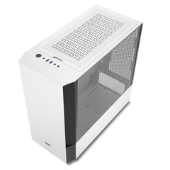 darkFlash V22 White Mid Tower ATX Case Open Door Tempered Glass Panel Casing
