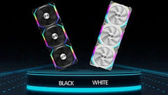 Lian Li UNI Fan SL120 3 Pack White - with Controller (ARGB 120mm LED PWM Daisy-Chain) 12UF3W