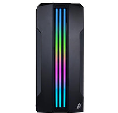 1st Player R3A Gaming Case Rainbow Black Mid-Tower Without Fans