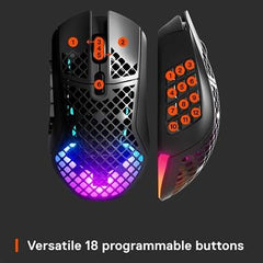 Steelseries Aerox 9 TrueMove Air Sensor,18 Programmable Buttons, Wireless Gaming Mouse - 62618