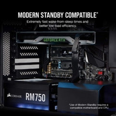 Corsair RM Series™ RM750 — 750 Watt 80 PLUS® Gold Certified Fully Modular PSU CP-9020231-UK