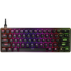 SteelSeries Apex 9 Mini Swappable Optical Switches - 2-Point Adjustable Actuation OPTIPOINT Gaming Keyboard - 64837