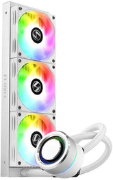 Lian Li Galahad 360 ARGB AIO Liquid CPU Cooler – White - Black