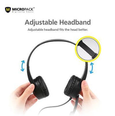 Micropack MHP-02 Stereo Wired Headphones With Mic
