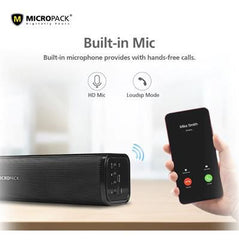 Micropack MS-220B Bluetooth PORTABLE Speaker - Black