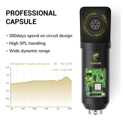 TONOR TC20 XLR Microphone With Full Kit
