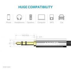 Anker 3.5 Mm Male To Male Audio Cable - Black