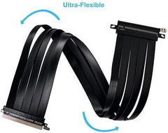 LIAN LI PCI-e 4.0 X16 600mm Riser Cable - Black / White