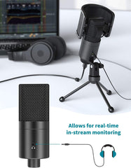 Fifine K683A USB Condenser Microphone With Volume Dial