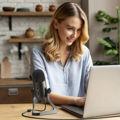 Fifine K678 USB Condenser Microphone With Volume Dial