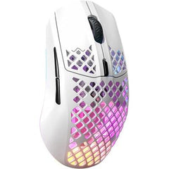 SteelSeries Aerox 3 (2022) Snow TrueMove Air Sensor, Highly-Light Weighted Wireless Gaming Mouse - 62608