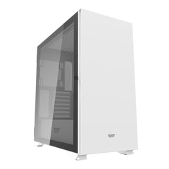 darkFlash DLX22 White ATX Computer Case with Graphics card holder & Mesh Front Panel