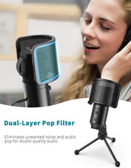 Fifine K683A USB Condenser Microphone With Volume Dial