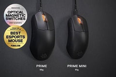 SteelSeries Prime Mini TrueMove Pro, Magnetic Optical Switch - Lightweighted Gaming Mouse - 62421