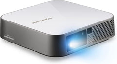 ViewSonic M2e 1080p Portable Projector with 1000 LED Lumens, H/V Keystone, Auto Focus, Harman Kardon Bluetooth Speakers, HDMI, USB C, 16GB Storage, Stream Netflix with Dongle