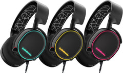 SteelSeries Arctis 5 (2019 Edition) RGB Illuminated Gaming Headset with DTS Headphone:X v2.0 – Black