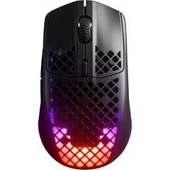 SteelSeries Aerox 3 (2022) Onyx - Pixel-Perfect TrueMove Air Sensor, Wireless Type-C Dongle, Highly Light Weighted Gaming Mouse - 62612